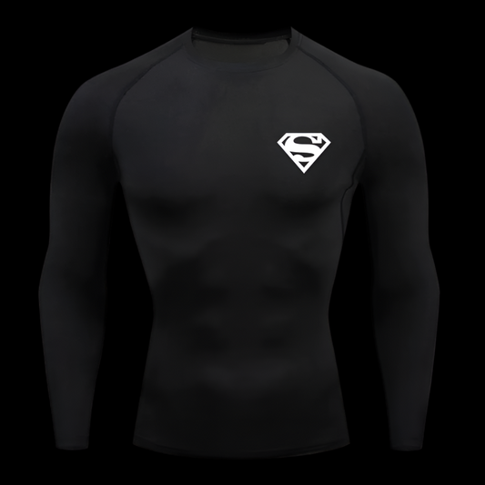 Superman Long Sleeve Compression Shirt