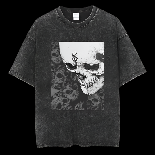 Berserk Skull Print T-Shirt