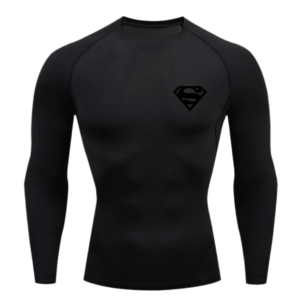 Superman Long Sleeve Compression Shirt