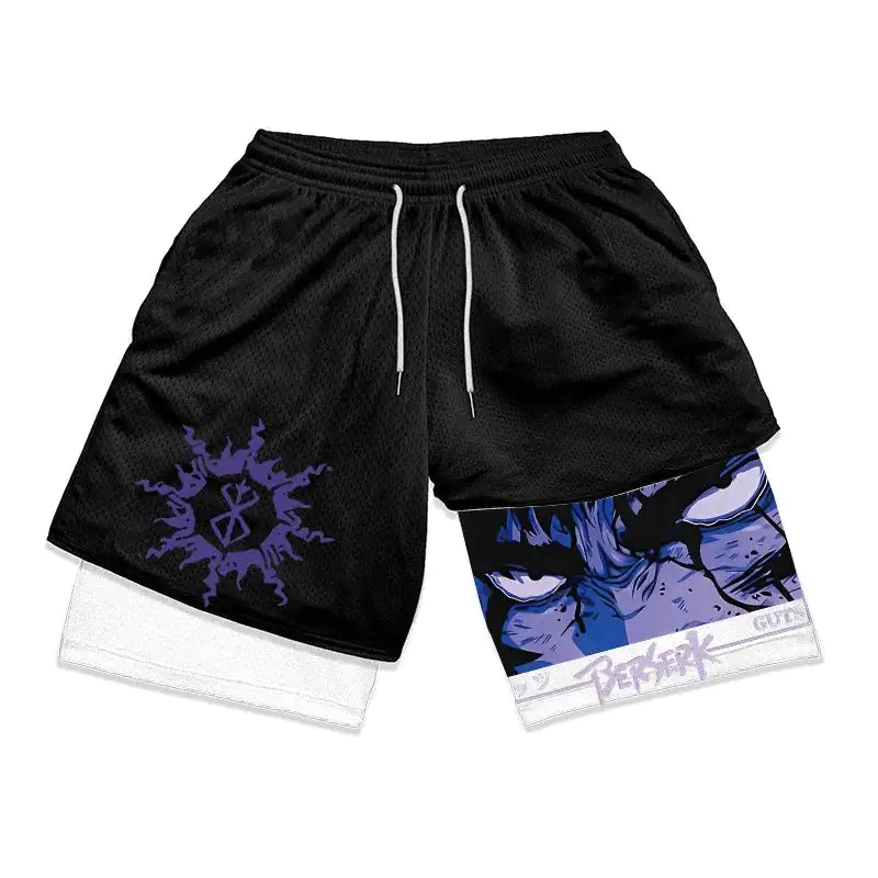 Berserk 2-in-1 Compression Shorts