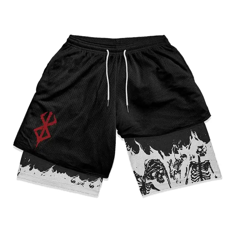 Berserk 2-in-1 Compression Shorts