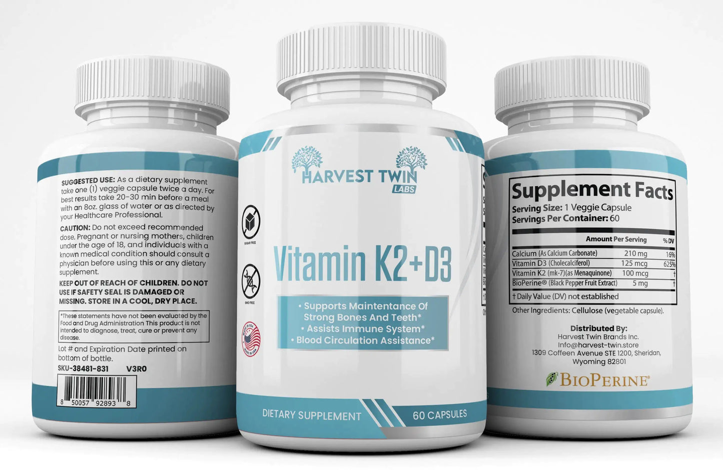 Vitamin D3 + K2