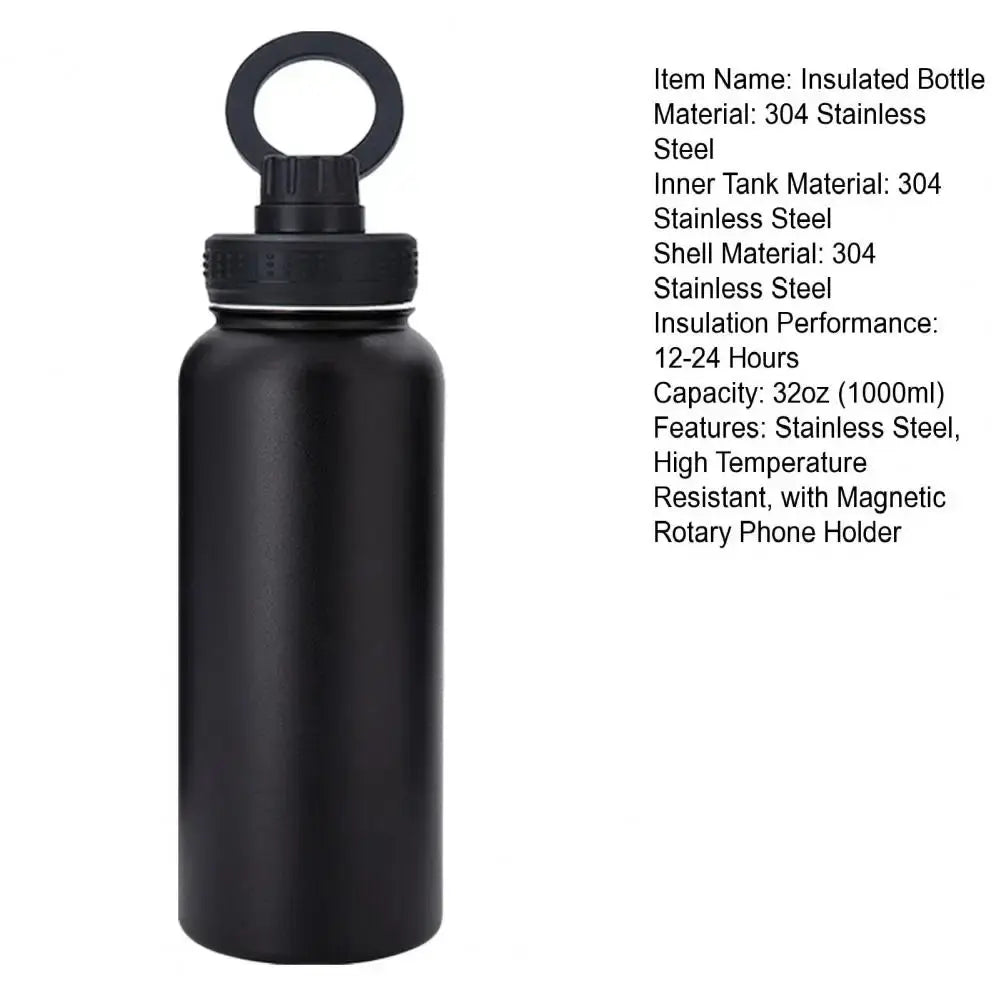 Insulated Bottle With Magnetic Phone Mount