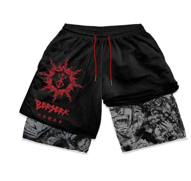 Berserk 2-in-1 Compression Shorts