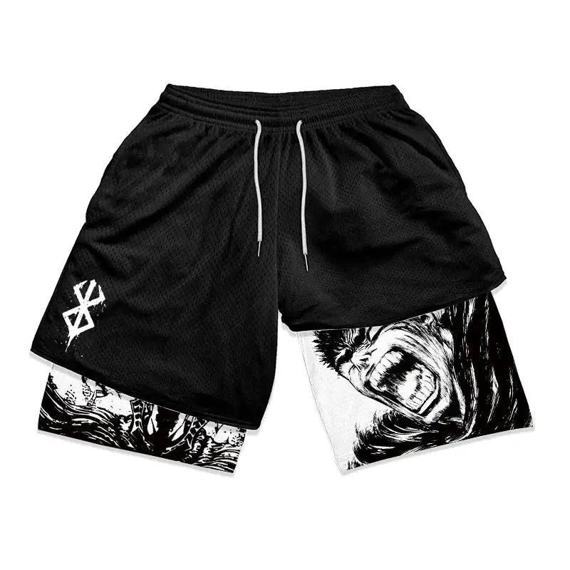 Berserk 2-in-1 Compression Shorts