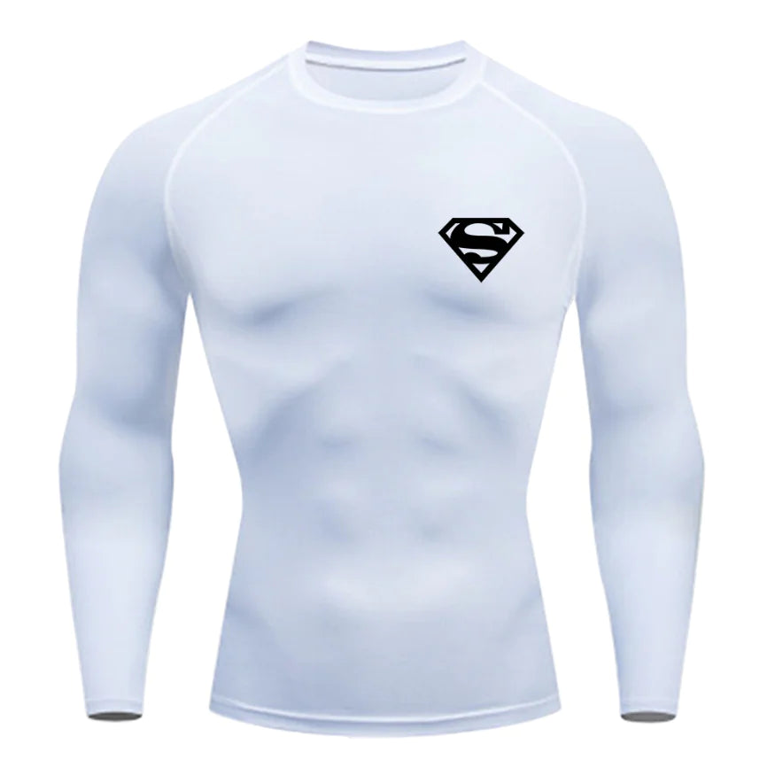 Superman Long Sleeve Compression Shirt