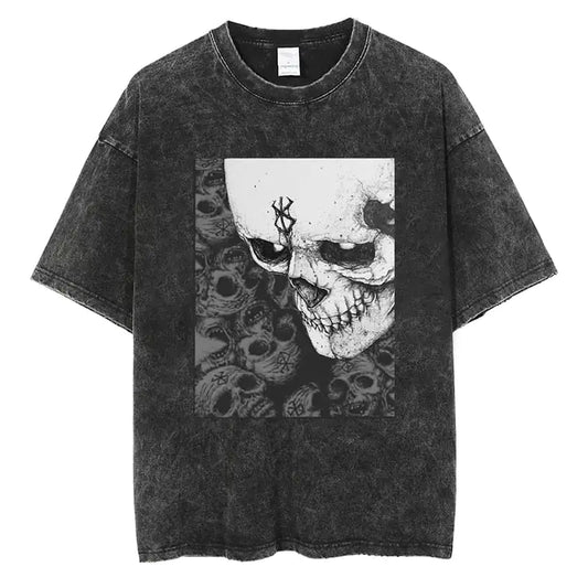 Berserk Skull Print T-Shirt